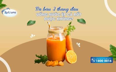 Bầu 3 tháng đầu uống nước ép cà rốt được không? Có lợi gì?