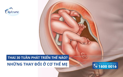 Thai 30 tuần phát triển thế nào và những thay đổi ở người mẹ
