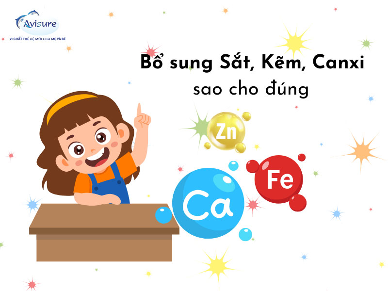 Cách bổ sung sắt và canxi cho bé