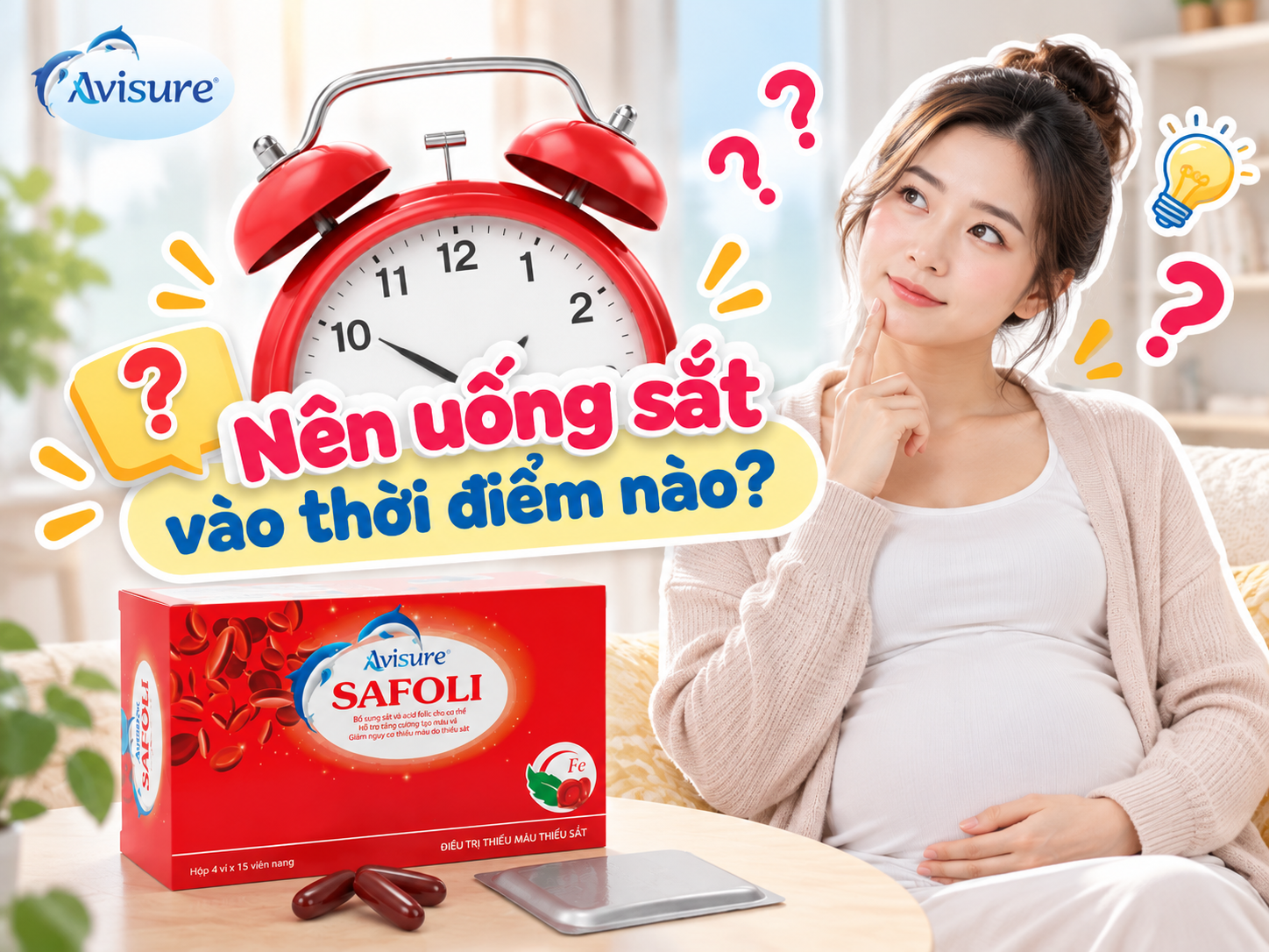 Những lưu ý khi uống sắt và canxi trong ngày
