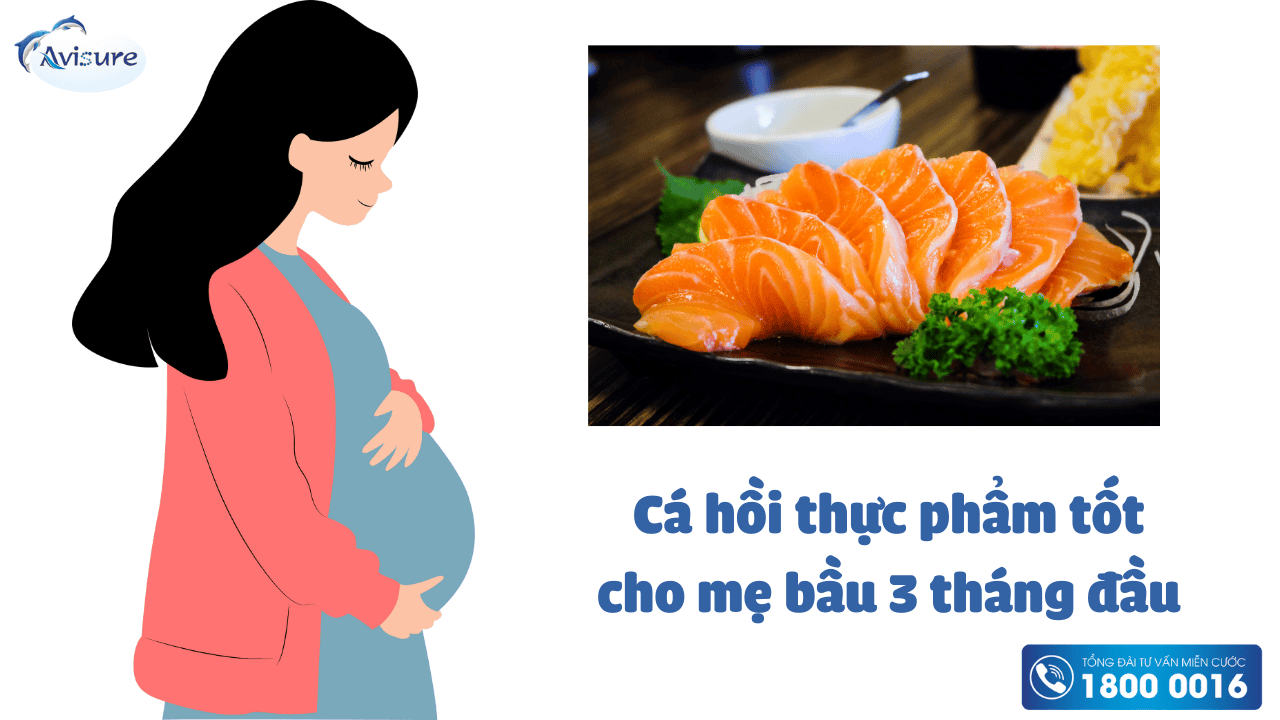 Cá hồi thức ăn dinh dưỡng cho mẹ bầu tuần đầu mang thai