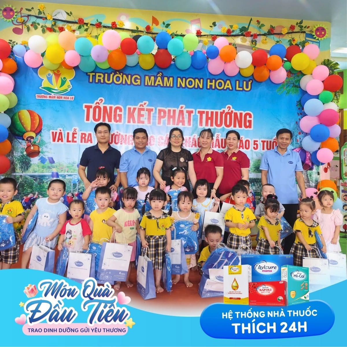 Avisure trao dinh dưỡng gửi yêu thương đến trẻ em tại Bình Định