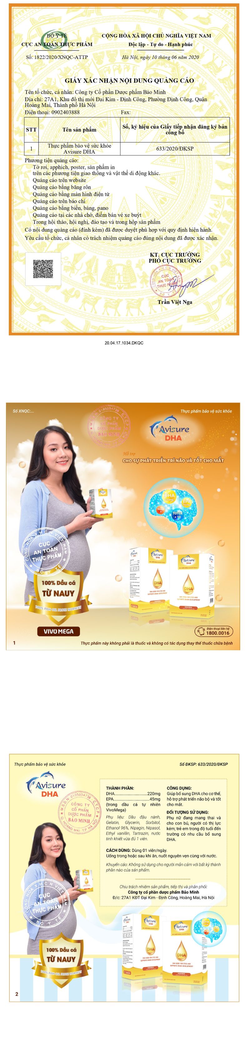 avisure dha giấy phép quảng cáo