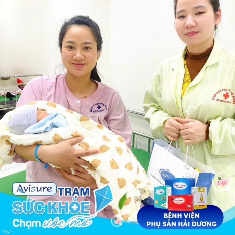 avisure tặng quà tại bệnh viện phụ sản hải dương