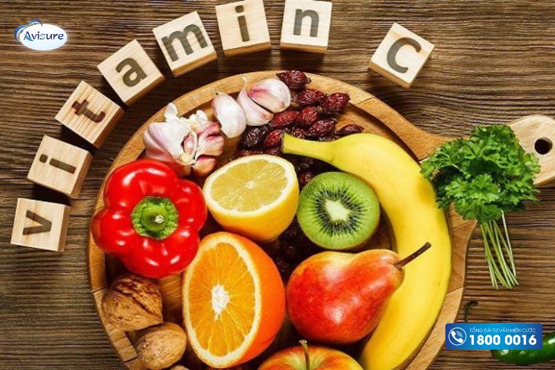 bà bầu ăn thực phẩm giàu vitamin c để con trắng