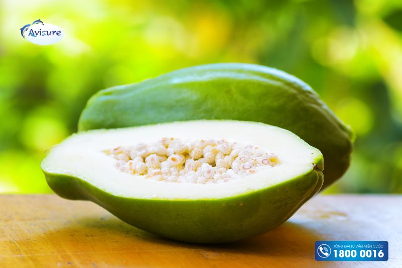 bầu tháng đầu kiêng gì kiêng đu đủ xanh