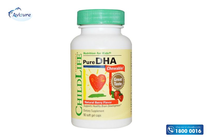 dha cho bé của mỹ childlife pure dha