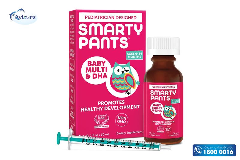 dha cho bé của mỹ smarty pants baby multi dha