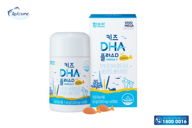 dha hàn quốc cho bé hamsoa dha plus vitamin D
