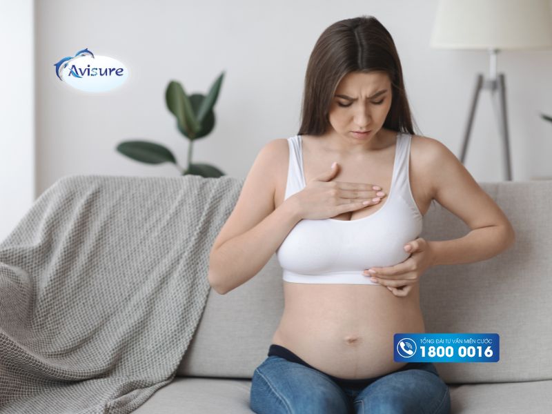 Hết đau ngực khi mang thai 5 tuần có sao không?