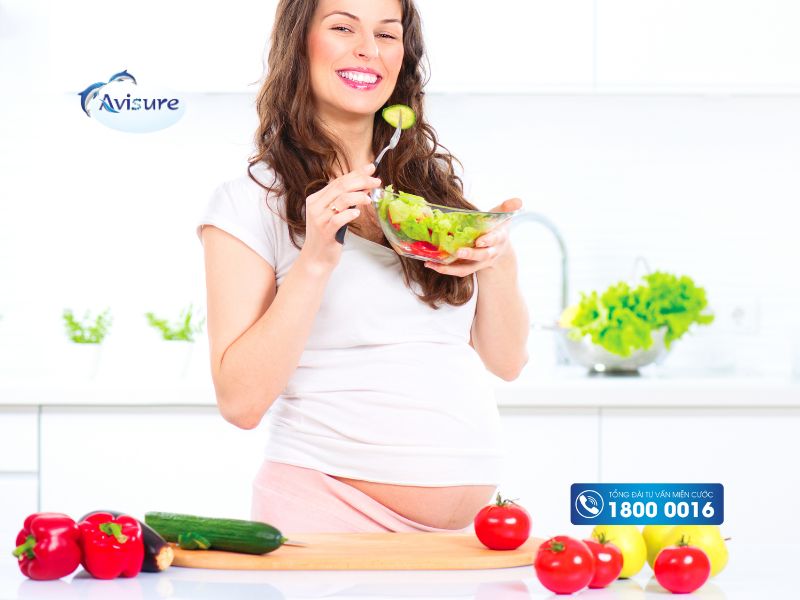 Lợi ích của viêc ăn trong rau 3 tháng đầu với thai nhi