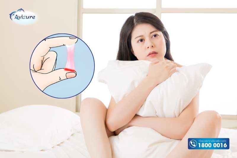 máu báo thai có dịch nhầy k