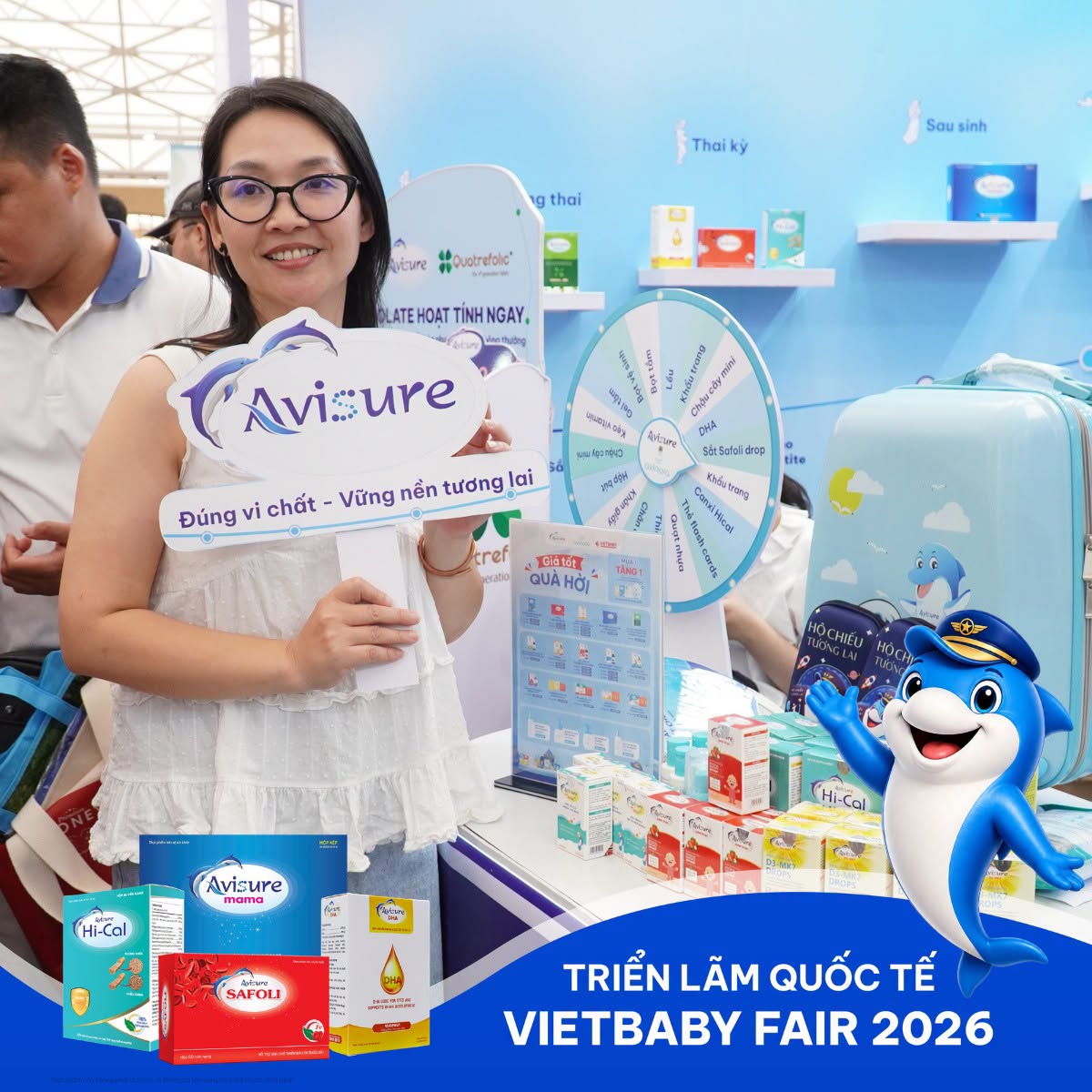 Vietbaby Fair Hà Nội 2026 ở đây để ba mẹ checkin nhận quà