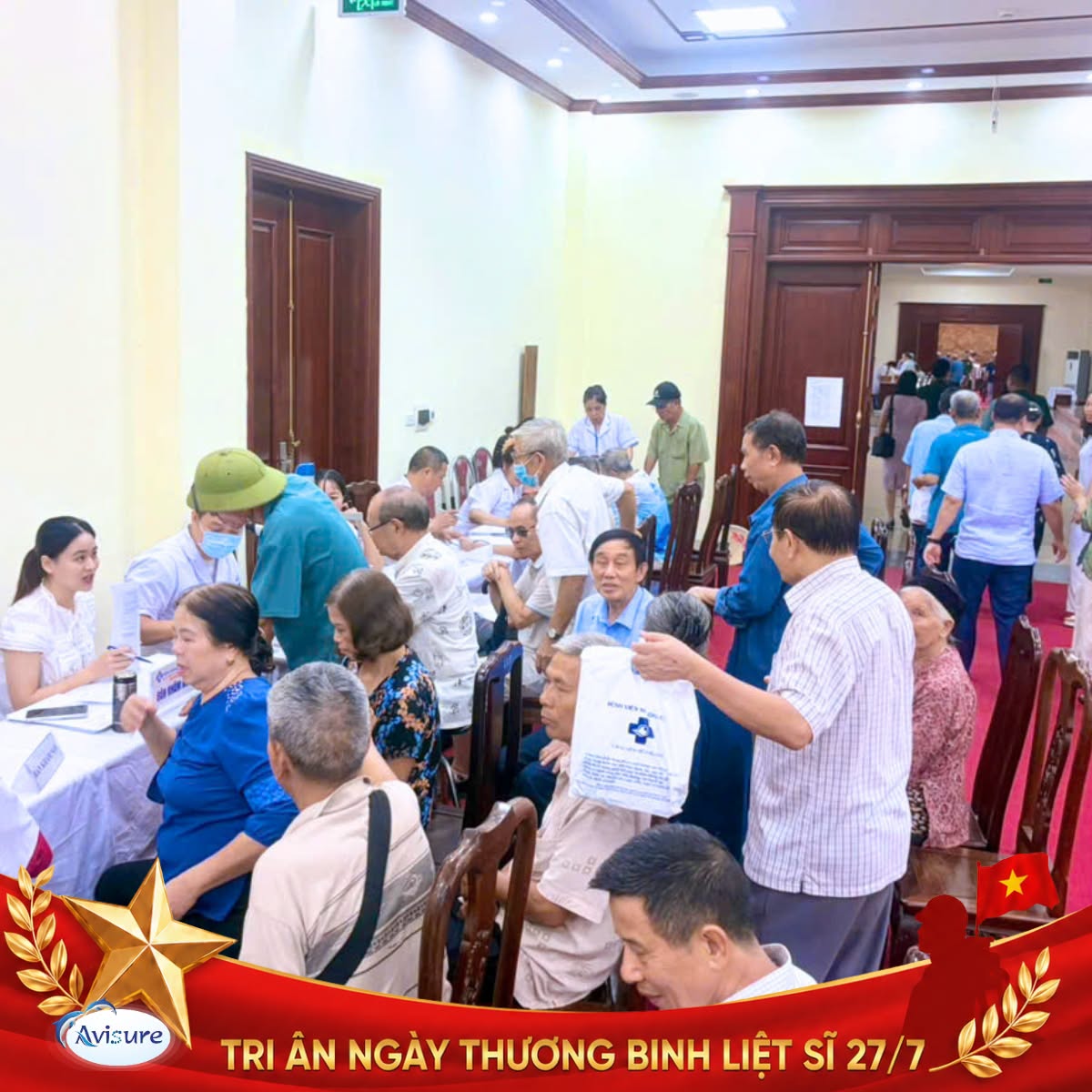 Hình ảnh tại sự kiện tri ân 27/7 của nhãn hàng Avisure và nhà thuốc Hà Bắc