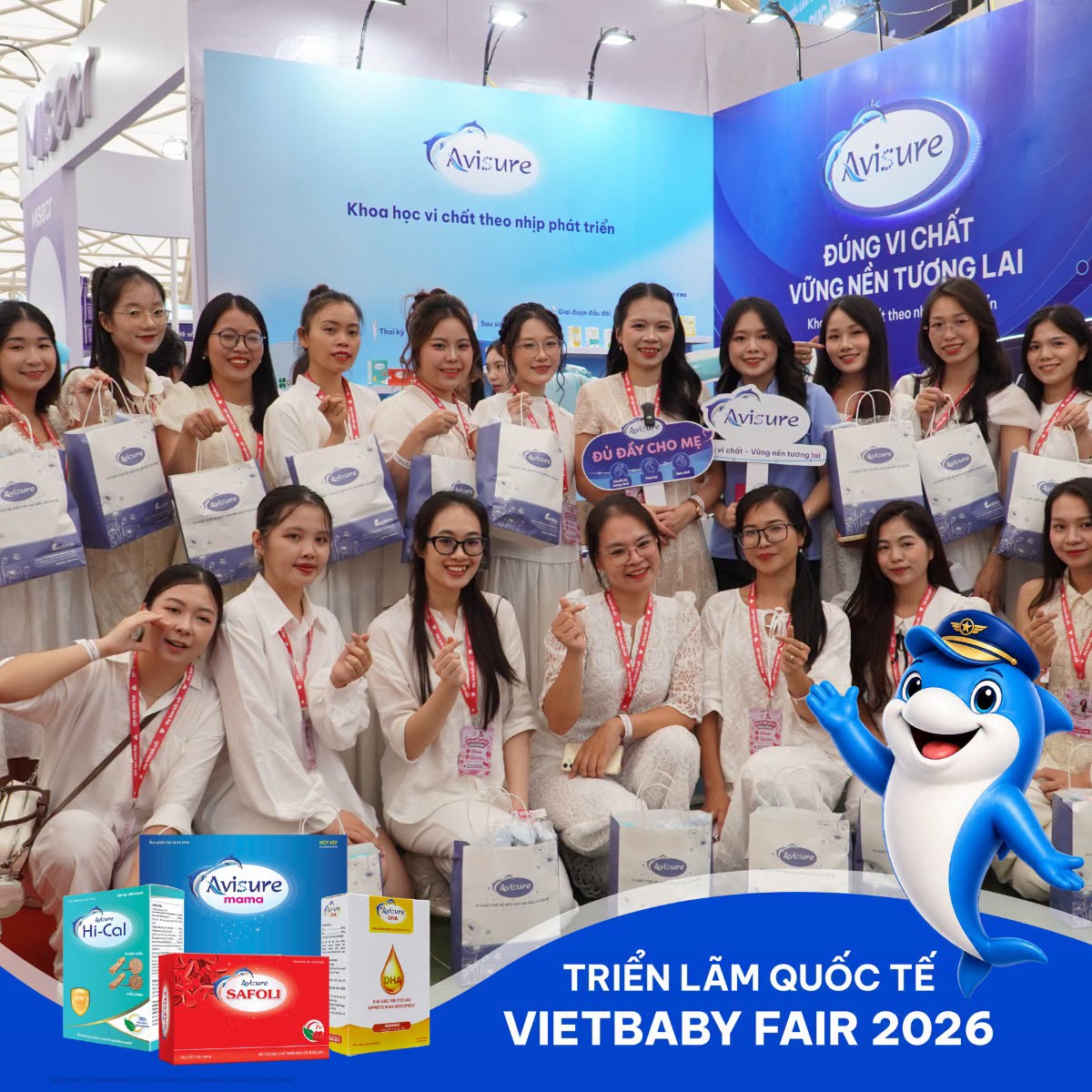 Gian hàng Avisure thu hút sự quan tâm của đông đảo ba mẹ tại Vietbaby Hà Nội 2026