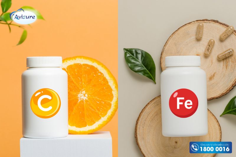 trẻ thiếu sắt bổ sung sắt và vitamin c